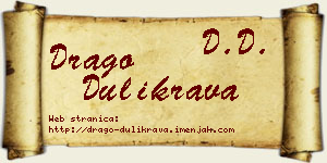 Drago Dulikrava vizit kartica